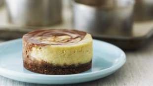 Individual Chocolate Swirl Cheesecakes